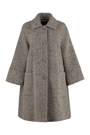 Teulada single-breasted wool coat-0